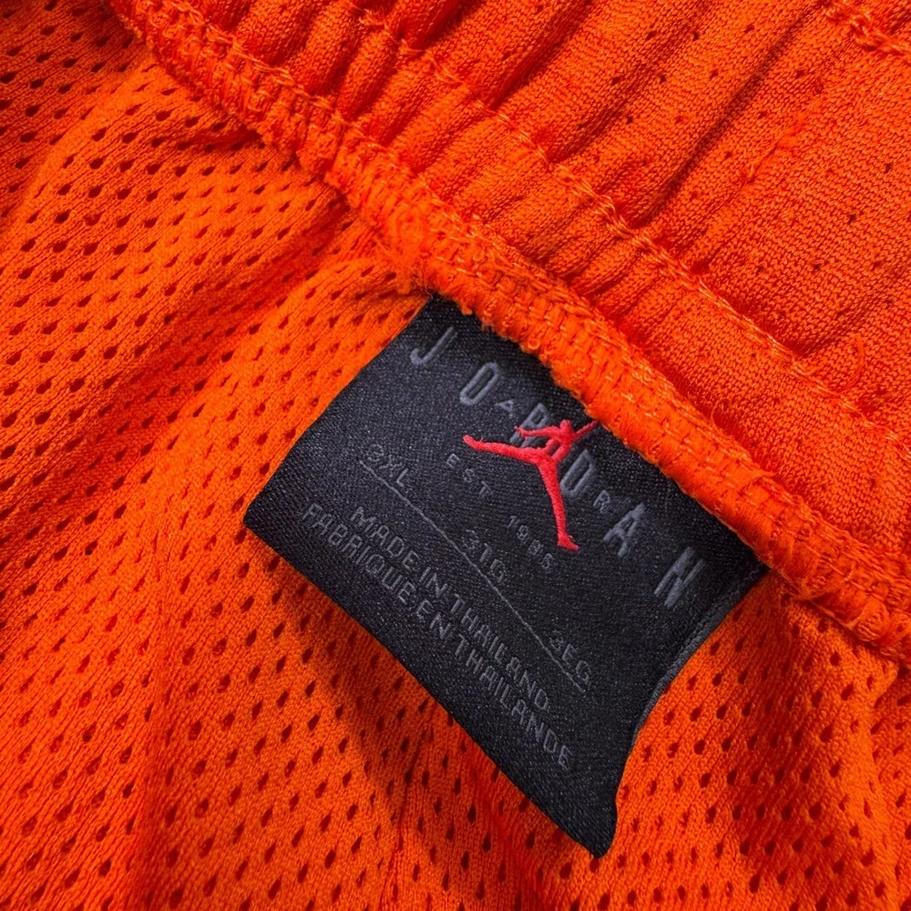 Jordan Flight Club Mesh Shorts Men's 3XL Orange Basketball Gym DV7602-817 Active